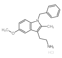 1-Benzyl-2,5-dimethylserotonin hydrochloride Structure