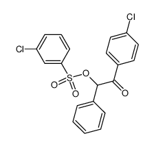 2-(4-chlorophenyl)-2-oxo-1-phenylethyl 3-chlorobenzenesulfonate Structure