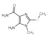 5-AMINO-1-METHYL-2-(METHYLTHIO)-1H-IMIDAZOLE-4-CARBOXAMIDE结构式