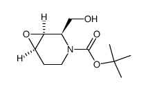 (1S,2R,6R)-2-hydroxymethyl-7-oxa-3-azabicyclo[4.1.0]heptane-3-carboxylic acid tert-butyl ester结构式