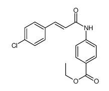 Ethyl 4-{[(2E)-3-(4-chlorophenyl)-2-propenoyl]amino}benzoate结构式