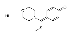 4-[methylsulfanyl(morpholin-4-ium-4-ylidene)methyl]phenol,iodide Structure