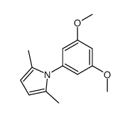 1-(3,5-dimethoxyphenyl)-2,5-dimethylpyrrole结构式