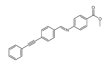 methyl 4-[[4-(2-phenylethynyl)phenyl]methylideneamino]benzoate结构式