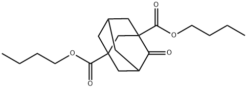 4-Oxotricyclo[3.3.1.13,7]decane-1,3-dicarboxylic acid dibutyl ester结构式