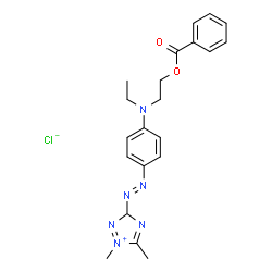 3-[[4-[[2-(benzoyloxy)ethyl]ethylamino]phenyl]azo]dimethyl-1H-1,2,4-triazolium chloride Structure