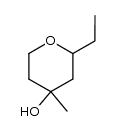 2-Ethyl-4-methyl-tetrahydropyrane-4-ol结构式