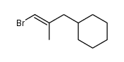 1-Brom-2-methyl-3-cyclohexylpropen结构式