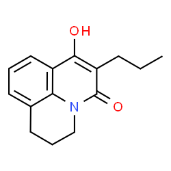 7-Hydroxy-6-propyl-2,3-dihydro-1H,5H-pyrido[3,2,1-ij]quinolin-5-one结构式