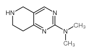 N,N-二甲基-5,6,7,8-四氢吡啶并[4,3-d]嘧啶-2-胺结构式