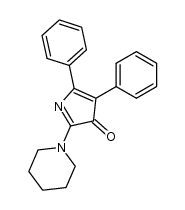 4,5-Diphenyl-2-piperidino-3H-pyrrol-3-on结构式