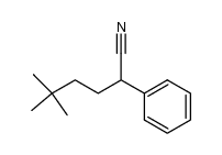 5,5-dimethyl-2-phenylhexanenitrile结构式