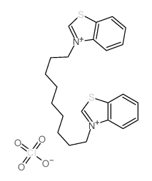 Benzothiazolium, 3,3'-(1,9-nonanediyl)bis-, diperchlorate Structure