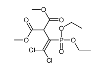 dimethyl 2-(2,2-dichloro-1-diethoxyphosphorylethenyl)propanedioate Structure