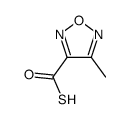 4-methyl-1,2,5-oxadiazole-3-carbothioic S-acid结构式