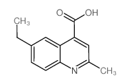 4-Quinolinecarboxylicacid,6-ethyl-2-methyl-(9CI)结构式