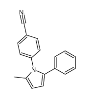 Benzonitrile, 4-(2-methyl-5-phenyl-1H-pyrrol-1-yl)- (9CI) structure