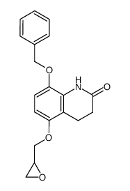 8-benzyloxy-5-(2,3-epoxypropoxy)-3,4-dihydro-2(1H)-quinolinone结构式