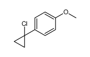 1-(1-chlorocyclopropyl)-4-methoxybenzene结构式