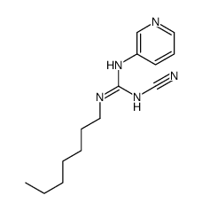 1-cyano-2-heptyl-3-pyridin-3-ylguanidine Structure