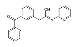 2-(3-benzoylphenyl)-N-pyridin-2-ylacetamide结构式