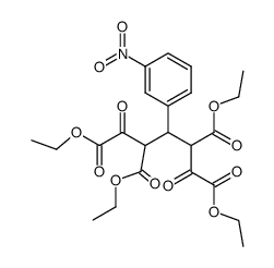 tetraethyl 3-(3-nitrophenyl)-1,5-pentanedione-1,2,4,5-tetracarboxylate Structure