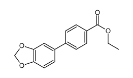4-苯并[1,3]二氧代l-5-基-苯甲酸乙酯结构式