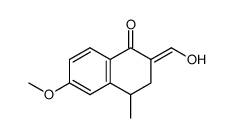 6-methoxy-4-methyl-1-oxo-1,2,3,4-tetrahydro-naphthalene-2-carbaldehyde Structure