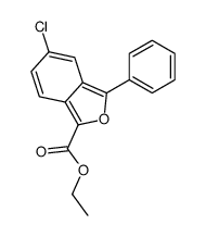 ethyl 5-chloro-3-phenyl-2-benzofuran-1-carboxylate结构式