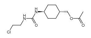 ((1r,4r)-4-(3-(2-chloroethyl)ureido)cyclohexyl)methyl acetate Structure