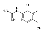N-(3,4-Dihydro-5-hydroxymethyl-4-methyl-3-oxopyrazin-2-yl)guanidine结构式