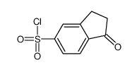 1-oxo-2,3-dihydroindene-5-sulfonyl chloride Structure