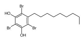 2,4,6-tribromo-5-nonylbenzene-1,3-diol Structure