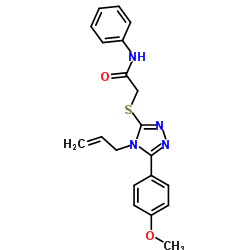 2-{[4-Allyl-5-(4-methoxyphenyl)-4H-1,2,4-triazol-3-yl]sulfanyl}-N-phenylacetamide Structure