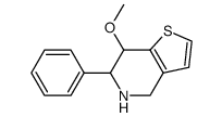 7-methoxy-6-phenyl-4,5,6,7-tetrahydro-thieno(3,2-c)pyridine Structure