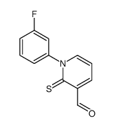 1-(3-fluorophenyl)-2-sulfanylidenepyridine-3-carbaldehyde结构式