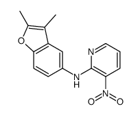 N-(2,3-dimethyl-1-benzofuran-5-yl)-3-nitropyridin-2-amine Structure