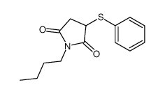 1-butyl-3-phenylsulfanylpyrrolidine-2,5-dione Structure