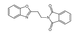 2-[2-(1,3-Benzoxazol-2-yl)ethyl]-1H-isoindole-1,3(2H)-dione结构式