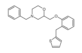 4-benzyl-2-[[2-(thiophen-2-ylmethyl)phenoxy]methyl]morpholine结构式