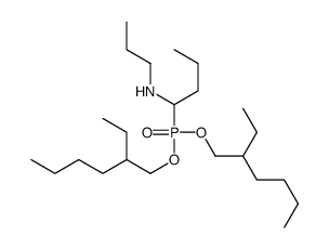 1-[bis(2-ethylhexoxy)phosphoryl]-N-propylbutan-1-amine Structure