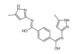 1-N,4-N-bis(5-methyl-1H-pyrazol-3-yl)benzene-1,4-dicarboxamide Structure