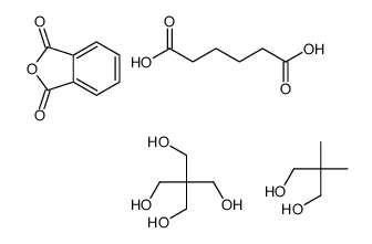 2-benzofuran-1,3-dione,2,2-bis(hydroxymethyl)propane-1,3-diol,2,2-dimethylpropane-1,3-diol,hexanedioic acid结构式