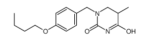 Dihydro-1-((4-butoxyphenyl)methyl)-5-methyl-2,4(1H,3H)-pyrimidinedione Structure