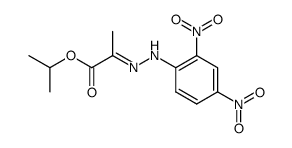 2-((E)-2,4-dinitro-phenylhydrazono)-propionic acid isopropyl ester Structure