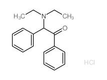 2-diethylamino-1,2-diphenyl-ethanone结构式