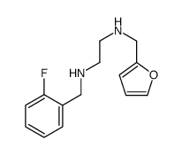 N-[(2-fluorophenyl)methyl]-N'-(furan-2-ylmethyl)ethane-1,2-diamine Structure