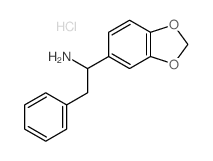 alpha-(Phenylmethyl)-1,3-benzodioxole-5-methanamine hydrochloride结构式