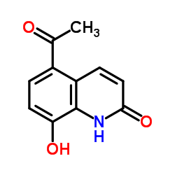 5-Acetyl-8-hydroxy-2(1H)-quinolinone structure