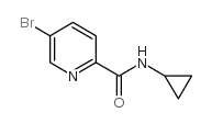 5-Bromo-N-cyclopropylpicolinamide Structure